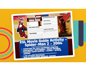 ESL Movie Guide Worksheets on "Spider-Man 2" - 2004 Film