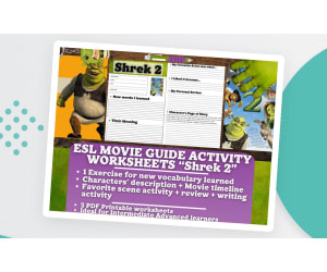 ESL Movie Guide Worksheets - Shrek 2