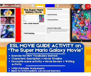 ESL Movie Guide Worksheets - The Super Mario Galaxy Movie