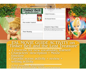 ESL Movie Guide Worksheets - Tinker Bell and the Lost Treasure
