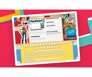 ESL Movie Guide Worksheets - Toy Story 5
