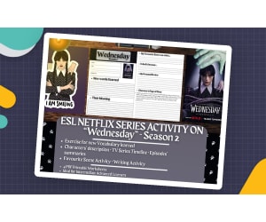 ESL Netflix Series Activity Worksheets - Wednesday - Season 2