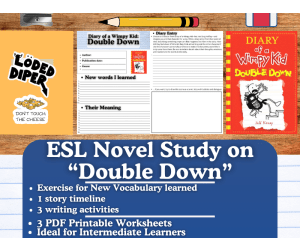 ESL Novel Study - Diary of a Wimpy Kid: Double Down - Jeff Kinney