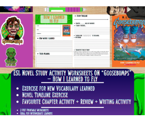 ESL Novel Study - How I Learned to Fly - Goosebumps - R.L Stine