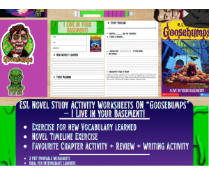 ESL Novel Study - I Live in Your Basement! - Goosebumps - R.L Stine