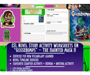 ESL Novel Study - The Haunted Mask II - Goosebumps - R.L Stine