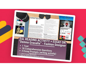 ESL Reading Comprehension + Essay - Demna Gvasalia - Fashion Designer