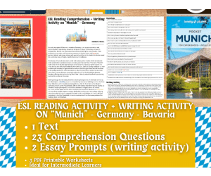 ESL Reading Comprehension + Essay - Munich - Germany - Bavaria