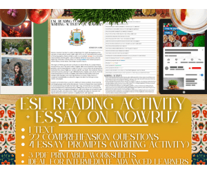 ESL Reading Comprehension + Essay - Nowruz - Persian New Year