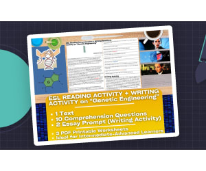 ESL Genetic Engineering – Reading + Writing Pack