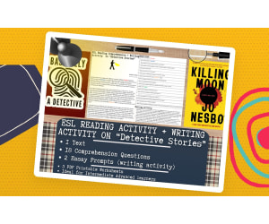 ESL Reading Comprehension + Writing Activity - Detective Stories