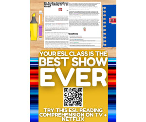 ESL Reading Comprehension + Writing Activity Worksheet on Netflix