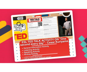 ESL TED Talk Activity - One second every day - Cesar Kuriyama