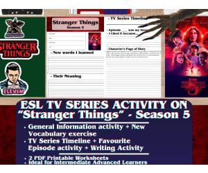 ESL TV Series Activity Worksheets - Stranger Things - Season 5