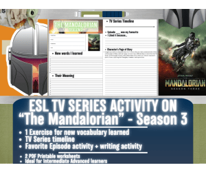 ESL TV Series Activity Worksheets - The Mandalorian - Season 3