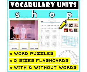 ESL Vocabulary Flashcards Puzzles Games 42