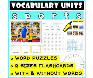 ESL Vocabulary Flashcards Puzzles Games 43