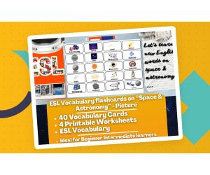 ESL Vocabulary Flashcards - Space & Astronomy - Pictures
