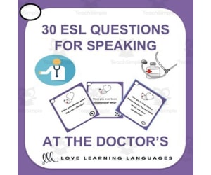 ESL/ELL Conversation Starters - At The Doctor's Office