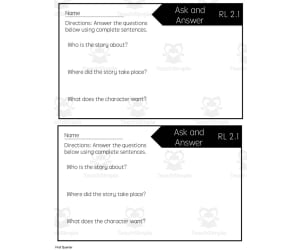 Essential Standards Quick Check: 1st Quarter Reading