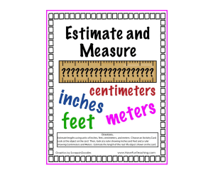 Estimate and Measure Activity