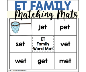 ET Words Matching Mats