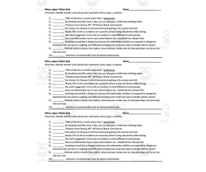 Ethos, Logos + Pathos Quiz
