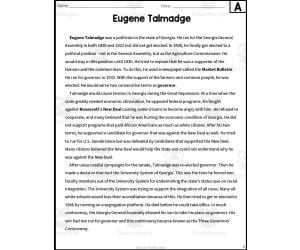 Eugene Talmadge Reading Packet