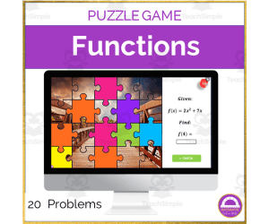 Evaluating Functions Mystery Picture Digital Activity