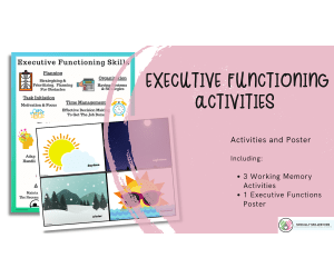 Executive Functioning Poster and Activities