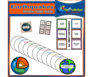Explore the science behind Earthquakes as you create these interactive foldables for your Interactive Notebook or Lapbook.