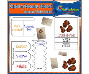 Exploring Astronomy: Asteroids Interactive Foldable Booklets - EBOOK