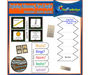 Exploring Astronomy: Planet Jupiter Interactive Foldable Booklets - EBOOK