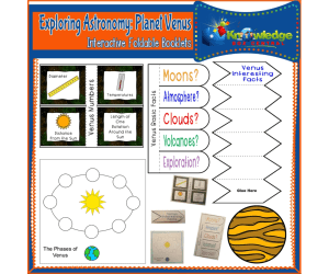 Exploring Astronomy: Planet Venus Interactive Foldable Booklets - EBOOK