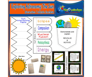 Exploring Astronomy: The Sun Interactive Foldable Booklets - EBOOK