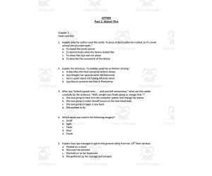 "Extras" Novel | Multiple Choice Chapter Questions