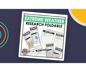 Extreme Weather Research Project Foldable