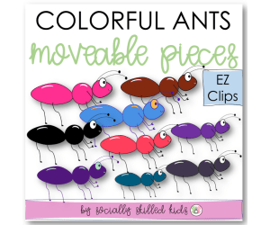 EZ Clips, Ants, Moveable Pieces Clip Art