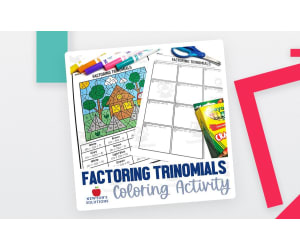 Factoring Trinomials When A>1 Color by Numbers Worksheet