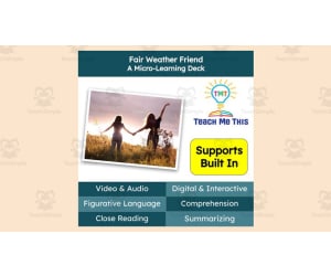 Fair Weather Friend | Figurative Language Activity | Micro-Learning Deck