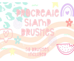 Fairways and Chalkboards Procreate Stamp Set