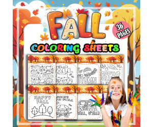 Fall Coloring Pages | Autumn September Coloring Sheets