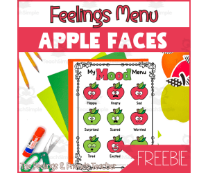 Fall Feelings Menu | Apple Emotions Visual Choice Board & Chart
