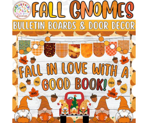 Fall Gnomies Bulletin board or door Decor kit | September