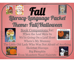Fall-Halloween Language/Book Companion Packet