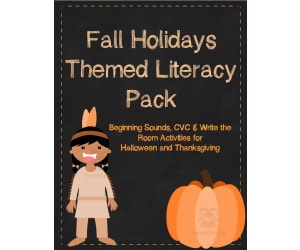 Fall Holidays Literacy Pack