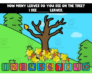 Fall Matching Quantities Digital Activity