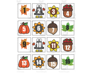 Fall Monsters Reading and Math Centers
