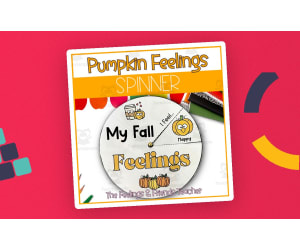 Fall Pumpkin Feelings Spinner | Pumpkin Emotions Wheel