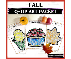 Fall Q-Tip Art Packet
